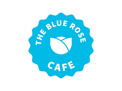 The Blue Rose Cafe #7 branding cafe clean concept creative logo design logo logobranding logodesign minimal modern rose