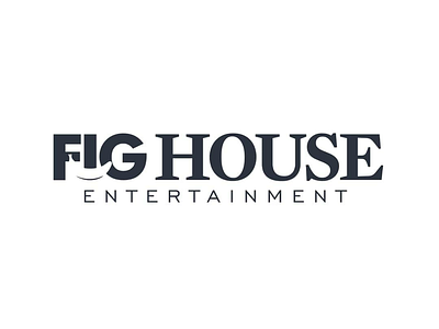 Fig House Entertainment banana branding clean concept creative logo design fruits logo logobranding logodesign minimal modern negativespace wordmark