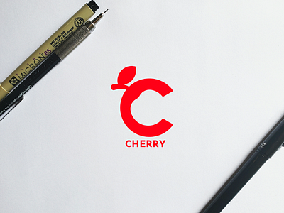Cherry branding cherry clean concept creative logo design logo logobranding logodesign minimal modern negative space