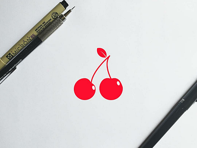 Cherry #3 branding cherry clean concept creative logo design fruit logo logobranding logodesign minimal modern