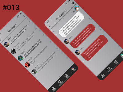 Daily UI 013 app chat chat app daily 100 challenge daily ui daily ui challenge design direct messaging dm messages messaging ui ux