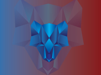 wolf abstract background