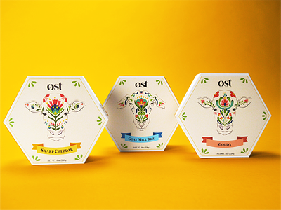 Ost - Cheese Package Design art brand identity branding design graphic design illustration logo packaging