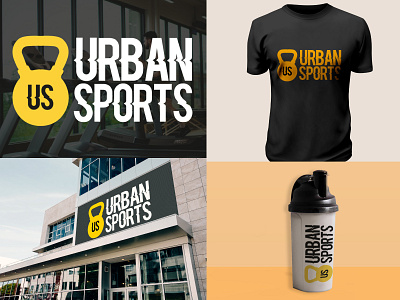 Urban Sports branding design illustration logo
