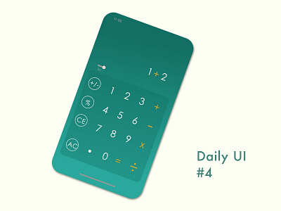 Daily UI 4: Calculator calculator calculator ui daily 100 challenge dailyui ui