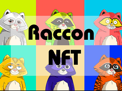 NFT Raccon art character characterdesign design illustraion illustration nft