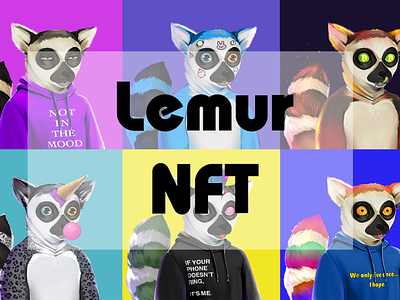 NFT Lemur art character characterdesign design illustraion illustration