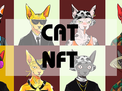 NFT Cat art character characterdesign design illustraion illustration nft