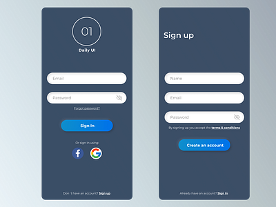 Daily UI 001/Sign Up