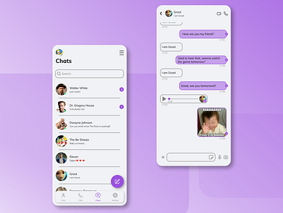 Daily UI 013/Direct Messaging app daily 100 challenge dailyui design figma messaging app messenger ui ux