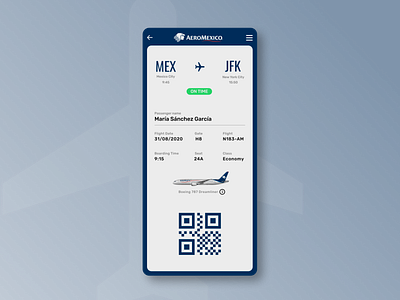 Daily UI 024/Boarding Pass app boarding pass daily 100 challenge dailyui design figma ui ux