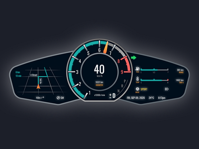 Daily UI 034/Car Interface car daily 100 challenge dailyui dashboard design figma illustrator interface ui ux