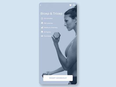 Daily UI 062/Workout of the day app daily 100 challenge dailyui design figma ui ux workout workout of the day