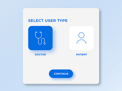 Daily UI 064/Select User Type