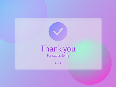 Daily UI 077/Thank You