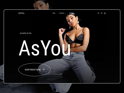 ASYOU — eCommerce homepage branding concept ecommerce fashion typography ui uxui visualdesign web design