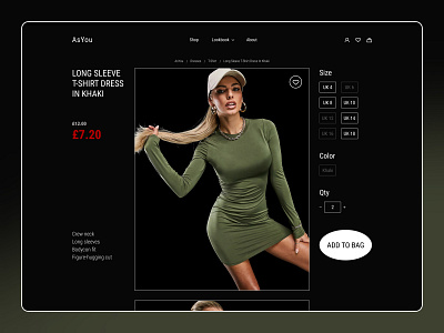 ASYOU — eCommerce product page branding concept ecommerce fashion typography ui uxui visual design web design