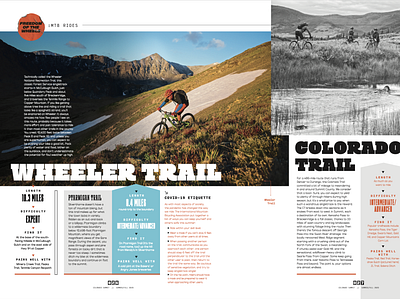 Summer Cycling editorial design feature layout magazine design publication design