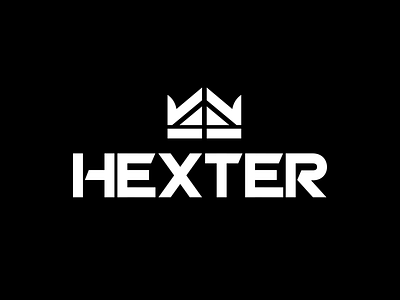 HEXTER branding design flat gaming graphic design logo logotype minimal vector