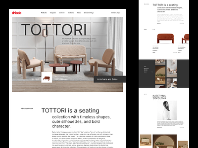 Driade website redesign concept branding design minimal ui uiux user interface webdesign website design