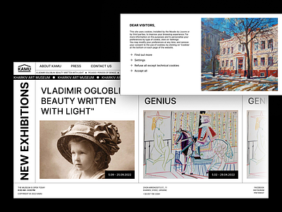 Kharkiv Art Museum Website Concept