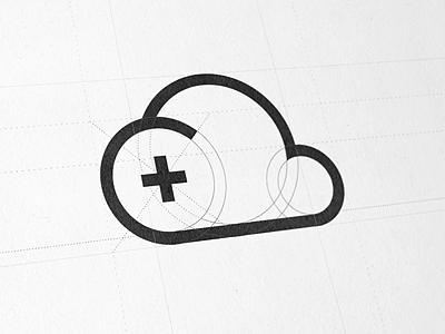 Plus cloud logo plus