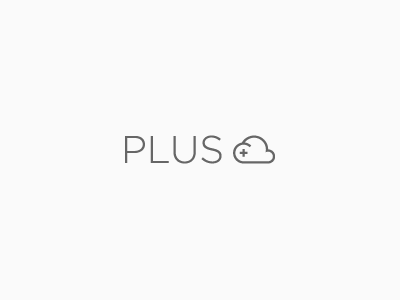 Plus cloud logo plus