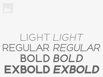 Still Unnamed bold ex extra font light regular sans serif