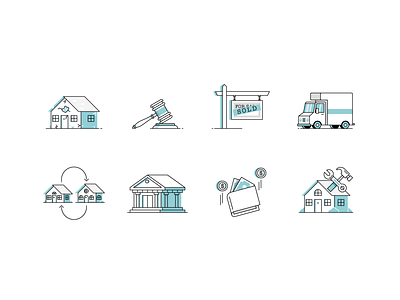 Isn't It Iconic? branding business finances icon illustration real estate vector