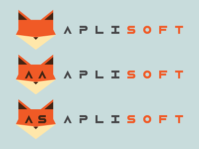 Project Aplisoft branding fox graphic design illustration logo