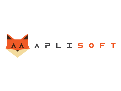 Aplisoft branding fox graphic design illustration logo