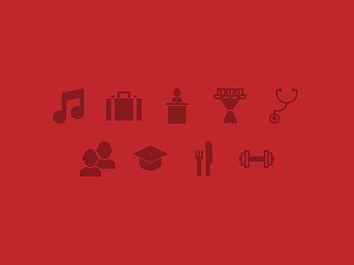 Events Icons branding events graphic design icon illustration