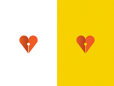 With Love branding graphic design heart icon illustration logo pen tool wip