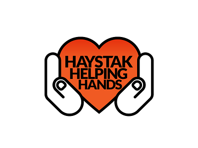 Haystak Helping Hands Logo branding charity graphic design hands heart icon illustration logo wip