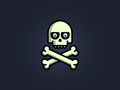 Skulls & Bones! badge bones graphic design icon illustration skull