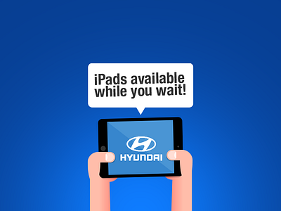 iPads Available! apple automotive graphic design hand hyundai icon illustration ipad retail wip