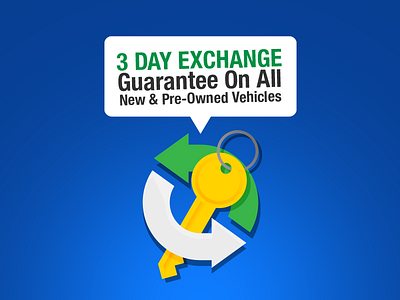 3 Day Exchange! arrows automotive graphic design icon illustration keys retail