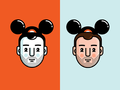 Disney Time! avatar character design disney graphic design illustration mickey mouse selfie