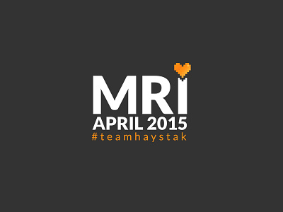 MRI logo branding heart illustration logo pixel pixelart