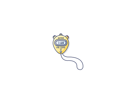 Stop! Watch! fitness graphic design icon illustration stopwatch