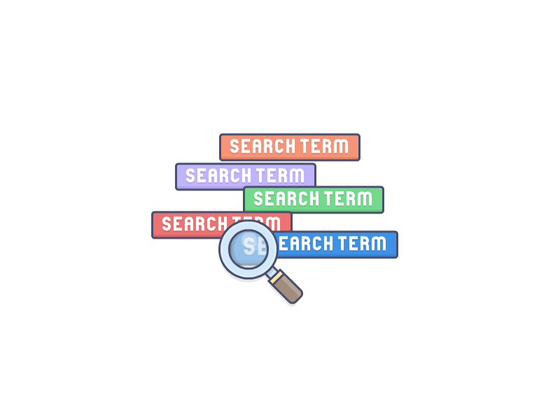 Those who search will find animated animation graphic design illustration magnifying glass search