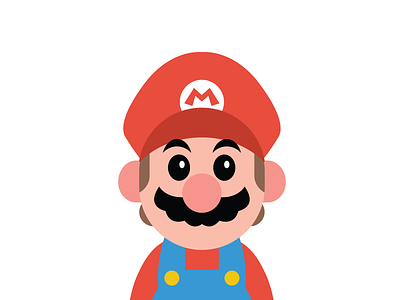 It's a me, Mario! graphic design illustration mario nintendo super mario brothers video games