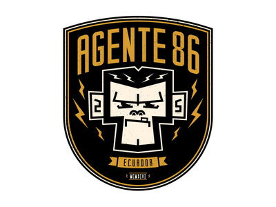 Agente 86! branding illustration monkey punk rock ska