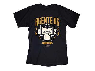 T-Shirt Agente 86! apparel branding graphic design illustration lettering monkey punk ska tshirt typography