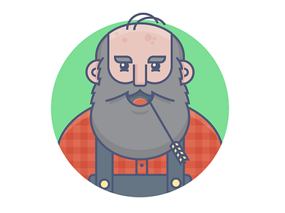 Old Man Markley bluegrass character design country graphic design hillbilly illustration old man old man markley wheat