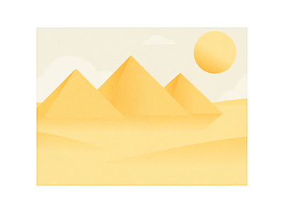 Greetings from... background desert egypt graphic design illustration landscape portrait pyramids