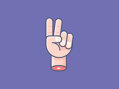 Handle with care hand icon illustration