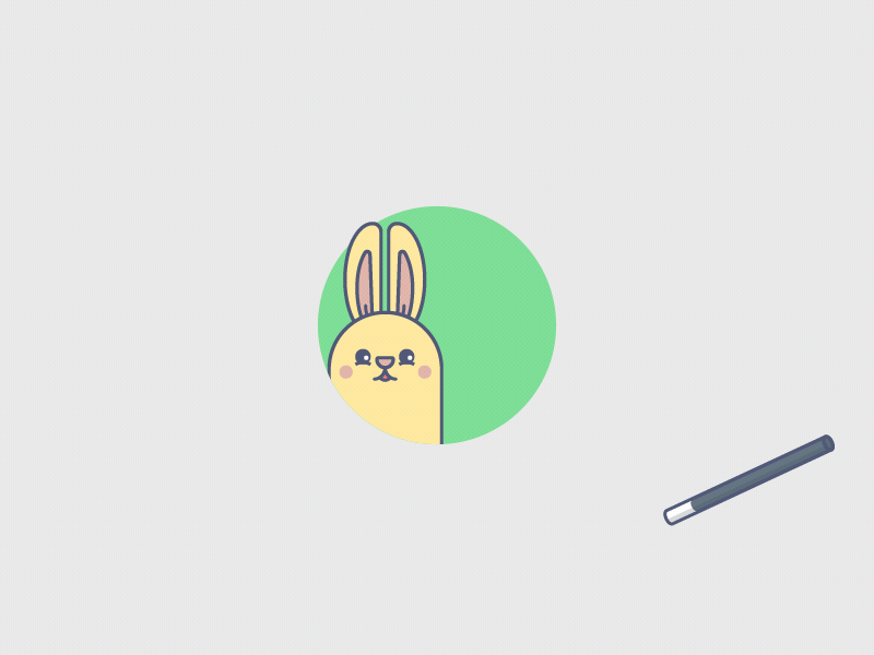 Bunnies! bunny illustration magic wand