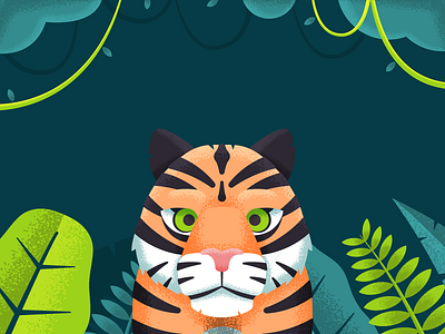 Welcome to the Jungle! illustration jungle tiger