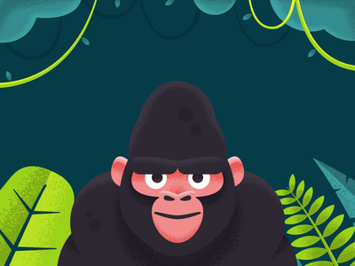 Welcome to the Jungle! Part Deux gorilla illustration jungle